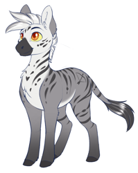 Size: 2288x2870 | Tagged: safe, artist:silkensaddle, derpibooru import, oc, pony, zebra, simple background, solo, white background