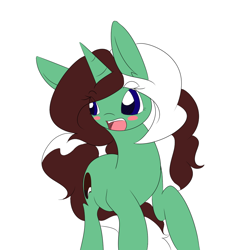 Size: 1000x1000 | Tagged: safe, artist:kaggy009, derpibooru import, oc, oc:peppermint pattie (unicorn), pony, unicorn, ask peppermint pattie, female, mare, solo