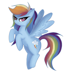 Size: 1710x1866 | Tagged: safe, alternate version, artist:insomniaqueen, derpibooru import, rainbow dash, pegasus, pony, background removed, eyelashes, female, mare, rearing, simple background, solo, transparent background