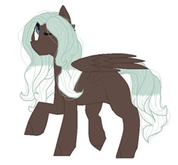 Size: 636x591 | Tagged: safe, artist:helemaranth, derpibooru import, oc, oc only, pegasus, pony, one eye closed, pegasus oc, raised hoof, simple background, solo, white background, wings, wink