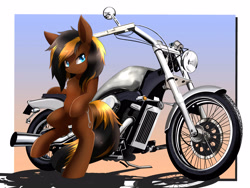 Size: 4000x3000 | Tagged: safe, artist:phoenixperegrine, derpibooru import, oc, oc only, pony, motorcycle, solo