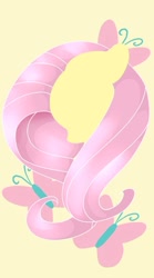 Size: 449x807 | Tagged: safe, artist:kethup-me, derpibooru import, part of a set, fluttershy, pegasus, pony, bust, cutie mark background, female, fluttershy's cutie mark, mare, minimalist, modern art, solo