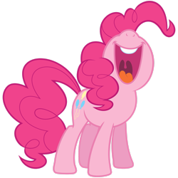 Size: 2449x2449 | Tagged: safe, artist:janocota, derpibooru import, pinkie pie, earth pony, pony, spike at your service, nose in the air, simple background, solo, transparent background, vector