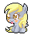 Size: 50x50 | Tagged: safe, artist:kiss-the-iconist, derpibooru import, derpy hooves, pegasus, pony, adorble, cute, derpabetes, icon, pixel art, simple background, solo, transparent background