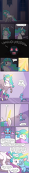 Size: 1000x6000 | Tagged: safe, artist:jackiebloom, derpibooru import, princess celestia, oc, oc:pyre, alicorn, dragon, pony, baby, baby dragon, magic, momlestia