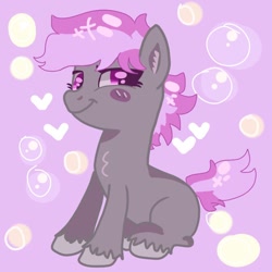 Size: 768x768 | Tagged: safe, artist:dellieses, artist:n0va-bases, derpibooru import, oc, oc only, earth pony, pony, abstract background, base used, blush sticker, blushing, earth pony oc, smiling, solo, unshorn fetlocks