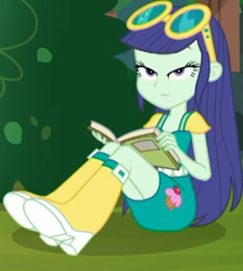 Size: 389x434 | Tagged: safe, derpibooru import, screencap, blueberry cake, better together, equestria girls, lost and pound, lost and pound: rarity, cropped, solo