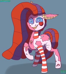 Size: 1280x1420 | Tagged: safe, artist:mintieisoverparty, derpibooru import, oc, oc:candymare, candy pony, food pony, original species, nightmare night, something sweet to bite