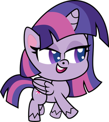 Size: 7488x8356 | Tagged: safe, artist:thatusualguy06, derpibooru import, twilight sparkle, twilight sparkle (alicorn), alicorn, pony, my little pony: pony life, zound off, spoiler:pony life s01e29, .svg available, absurd resolution, female, mare, open mouth, simple background, solo, transparent background, vector