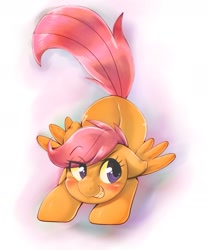 Size: 1279x1536 | Tagged: safe, artist:kurogewapony, derpibooru import, scootaloo, pegasus, pony, female, filly, gritted teeth, solo