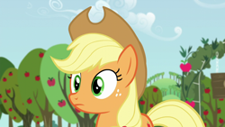 Size: 1280x720 | Tagged: safe, derpibooru import, screencap, applejack, earth pony, pony, brotherhooves social, female, mare