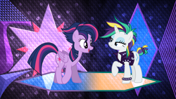 Size: 3840x2160 | Tagged: safe, artist:90sigma, artist:dashiesparkle edit, artist:laszlvfx, derpibooru import, edit, rarity, pony, unicorn, alternate hairstyle, punk, punklight sparkle, raripunk, wallpaper, wallpaper edit