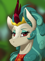 Size: 2000x2692 | Tagged: safe, artist:twotail813, derpibooru import, rain shine, kirin, equestria at war mod, bust, horn, looking at you, portrait, solo