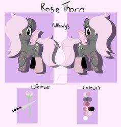 Size: 1280x1350 | Tagged: safe, artist:nightfoxgangsters, derpibooru import, oc, oc:rose thorn, bat pony, bat pony oc, bat wings, cute, female, reference, solo, wings