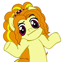 Size: 945x945 | Tagged: safe, artist:nano23823, derpibooru import, adagio dazzle, earth pony, pony, .svg available, :i, base used, bust, equestria girls ponified, eyelashes, female, mare, ponified, shrug, shrugpony, simple background, solo, svg, transparent background, underhoof, vector