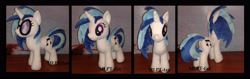 Size: 4350x1378 | Tagged: safe, artist:calusariac, derpibooru import, dj pon-3, vinyl scratch, pony, irl, photo, plushie, solo