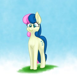 Size: 1440x1440 | Tagged: safe, artist:aquaticvibes, derpibooru import, bon bon, sweetie drops, earth pony, pony, solo