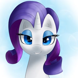 Size: 1080x1080 | Tagged: safe, artist:aquaticvibes, derpibooru import, rarity, pony, unicorn, bust, portrait, solo