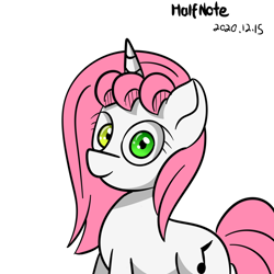 Size: 2480x2480 | Tagged: safe, derpibooru import, oc, oc:half note, unicorn, female, horn, mare, unicorn oc