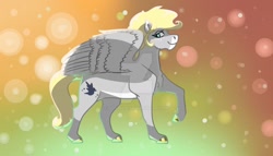 Size: 1280x732 | Tagged: safe, artist:gusinya, derpibooru import, oc, oc:gray bird, pegasus, pony, simple background, solo