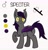 Size: 1744x1823 | Tagged: safe, artist:lostbrony, derpibooru import, oc, oc only, oc:specter, bat pony, bat pony oc, bat wings, fangs, reference sheet, simple background, wings