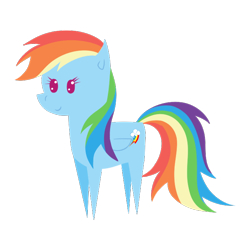 Size: 672x672 | Tagged: safe, artist:thebenalpha, derpibooru import, rainbow dash, pegasus, pony, bbbff, pointy ponies, simple background, solo, transparent background