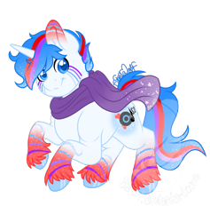 Size: 1080x1141 | Tagged: safe, artist:silentwolf-oficial, derpibooru import, oc, oc only, pony, unicorn, hoof polish, horn, signature, simple background, smiling, solo, transparent background, unicorn oc, unshorn fetlocks, watermark