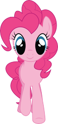 Size: 4387x9333 | Tagged: safe, artist:wissle, derpibooru import, pinkie pie, earth pony, pony, friendship is magic, absurd resolution, female, happy, looking at you, mare, simple background, smiling, solo, transparent background, vector, walking