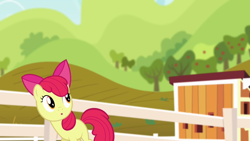 Size: 1280x720 | Tagged: safe, derpibooru import, screencap, apple bloom, earth pony, pony, pinkie apple pie, female, filly, solo