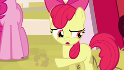 Size: 1280x720 | Tagged: safe, derpibooru import, screencap, apple bloom, pinkie pie, earth pony, pony, pinkie apple pie, female, filly