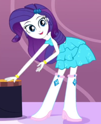 Size: 404x497 | Tagged: safe, derpibooru import, screencap, rarity, eqg summertime shorts, equestria girls, make up shake up, cropped, cute, fall formal outfits, raribetes, solo