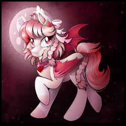 Size: 2048x2048 | Tagged: safe, artist:mychelle, derpibooru import, oc, oc:linen, bat pony, pony, female, mare, solo