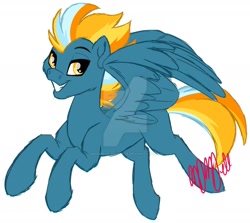 Size: 1600x1430 | Tagged: safe, artist:missmele-madness, derpibooru import, oc, pegasus, pony, deviantart watermark, male, obtrusive watermark, simple background, solo, stallion, watermark, white background