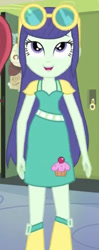 Size: 271x687 | Tagged: safe, derpibooru import, screencap, blueberry cake, equestria girls, background human, cropped, solo