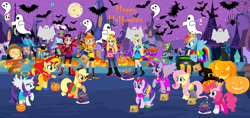 Size: 3164x1492 | Tagged: safe, artist:mlp-silver-quill, artist:selenaede, artist:user15432, derpibooru import, applejack, fluttershy, pinkie pie, rainbow dash, rarity, starlight glimmer, sunset shimmer, twilight sparkle, twilight sparkle (alicorn), alicorn, angel, bat, butterfly, cat, earth pony, ghost, human, hybrid, original species, pegasus, pony, rabbit, spider, undead, unicorn, equestria girls, angel costume, angel halo, angel rarity, angelic halo, angelic wings, animal, animal costume, antenna, antennae, barely eqg related, base used, black cat, boots, bunny costume, bunny ears, butterfly pony, butterfly wings, candy, candy cane, candy corn, clothes, costume, crossover, crown, devil, devil costume, devil horns, dress, ear piercing, earring, equestria girls style, equestria girls-ified, fairies, fairies are magic, fairy, fairy pony, fairy princess, fairy princess outfit, fairy wings, fairyized, fingerless gloves, food, gloves, gown, halloween, halloween costume, hallowinx, halo, happy halloween, hat, headband, high heel boots, high heels, holiday, jack-o-lantern, jewelry, lollipop, necklace, nightmare night, nintendo, pauline, piercing, ponyville, princess costume, princess daisy, princess peach, princess pinkie pie, princess rainbow dash, princess rosalina, pumpkin, rainbow s.r.l, regalia, rosalina, scarecrow, shoes, spider web, super mario bros., treats, whiskers, wings, winx, winx club, winxified, witch, witch costume, witch hat