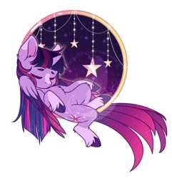 Size: 722x750 | Tagged: safe, artist:silentwolf-oficial, derpibooru import, twilight sparkle, twilight sparkle (alicorn), alicorn, pony, female, mare, simple background, sleeping, solo, unshorn fetlocks, white background