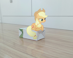 Size: 2938x2315 | Tagged: safe, artist:forestar, derpibooru import, applejack, earth pony, pony, female, irl, mare, photo, ponies in real life, smiling, solo