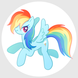 Size: 1200x1200 | Tagged: safe, artist:boon_9, derpibooru import, part of a set, rainbow dash, pegasus, pony, female, mare, smiling, solo, starry eyes, wingding eyes