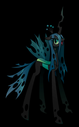 Size: 566x900 | Tagged: safe, artist:boon_9, derpibooru import, queen chrysalis, changeling, changeling queen, black background, female, open mouth, simple background, solo