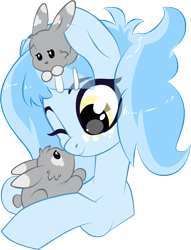 Size: 1225x1604 | Tagged: safe, artist:etcheddaydream, derpibooru import, oc, oc:dozy down, earth pony, pony, rabbit, animal, female, mare, simple background, solo, transparent background