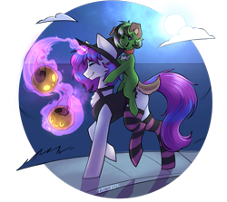 Size: 3089x2752 | Tagged: safe, artist:earthpone, derpibooru import, oc, oc:starline moongazer, unicorn, dressup, halloween, holiday, pumpkin