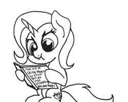 Size: 540x432 | Tagged: safe, artist:ewoudcponies, derpibooru import, trixie, pony, unicorn, book, department of redundancy department, horn, reading, traditional art