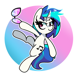 Size: 2000x1971 | Tagged: safe, artist:kindakismet, derpibooru import, dj pon-3, vinyl scratch, pony, unicorn, solo, sunglasses