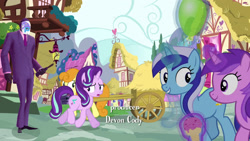 Size: 1574x886 | Tagged: safe, derpibooru import, edit, edited screencap, screencap, starlight glimmer, trixie, human, pony, no second prances, background pony, crossover, duo, joke, photoshop, spy, team fortress 2