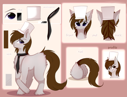 Size: 5916x4541 | Tagged: safe, artist:1fresita, derpibooru import, oc, earth pony, pony, absurd resolution, hat, male, reference sheet, solo, stallion