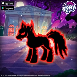 Size: 960x960 | Tagged: safe, derpibooru import, idw, smudge (character), pony, gameloft, idw showified, my little pony logo, solo