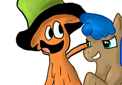 Size: 1024x717 | Tagged: safe, artist:birdybird2013, derpibooru import, oc, oc:blendrit, crossover, simple background, transparent background, wander (wander over yonder), wander over yonder