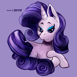 Size: 2937x2936 | Tagged: safe, artist:boxypop, derpibooru import, rarity, pony, unicorn, looking at you, paint, solo