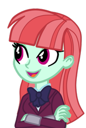 Size: 451x666 | Tagged: safe, artist:gmaplay, derpibooru import, melon mint, equestria girls, friendship games, cute, simple background, solo, transparent background