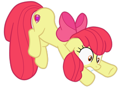 Size: 1708x1221 | Tagged: safe, artist:gmaplay, derpibooru import, apple bloom, scootaloo, sweetie belle, earth pony, pony, butt, cutie mark crusaders, plot, plot in the air, simple background, solo, transparent background